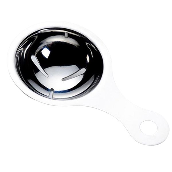 

egg separator divider filter stainless steel baking diy kitchen tool