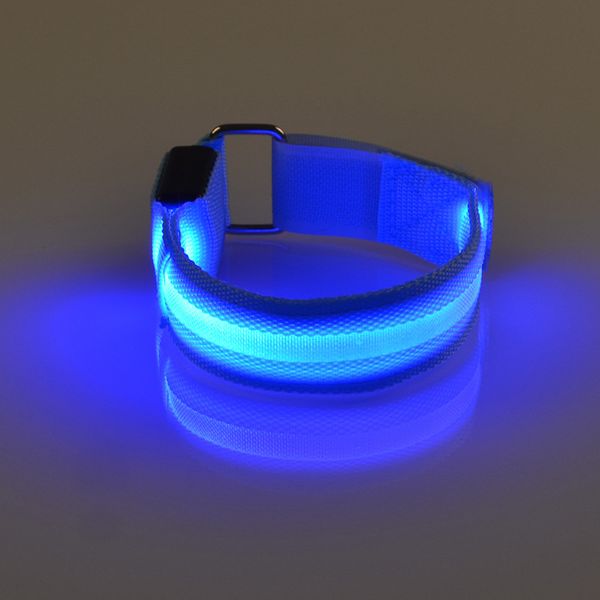 

led safety reflective light arm warmer belt night run flash sports accessorie armband arm belt band hand strap, Black;gray
