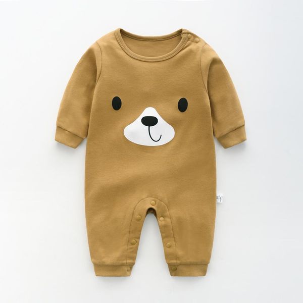 

newborn baby girls boy long sleeve infant bodysuit jumpsuit outfits clothes one-piece baby autumn spring toddler newborn, Blue