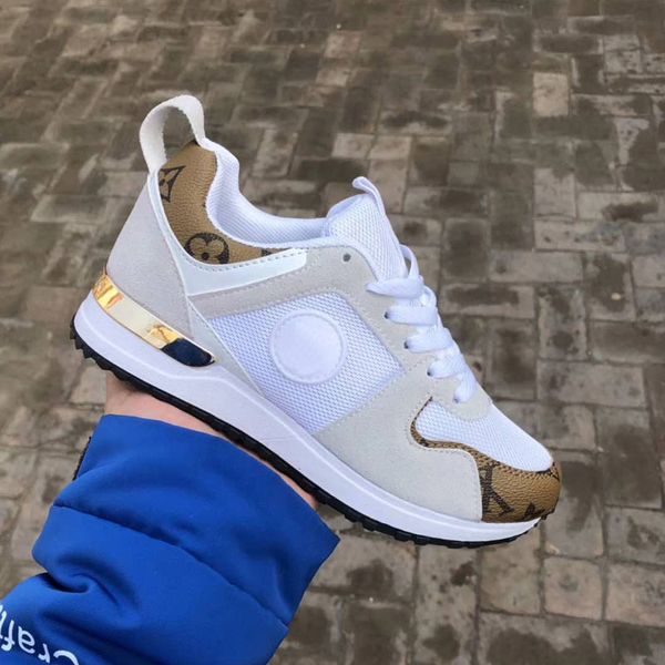 

new luxury leather casual shoes women's designer sports shoes men's shoes leather fashion mixed color large size 36-45, Black