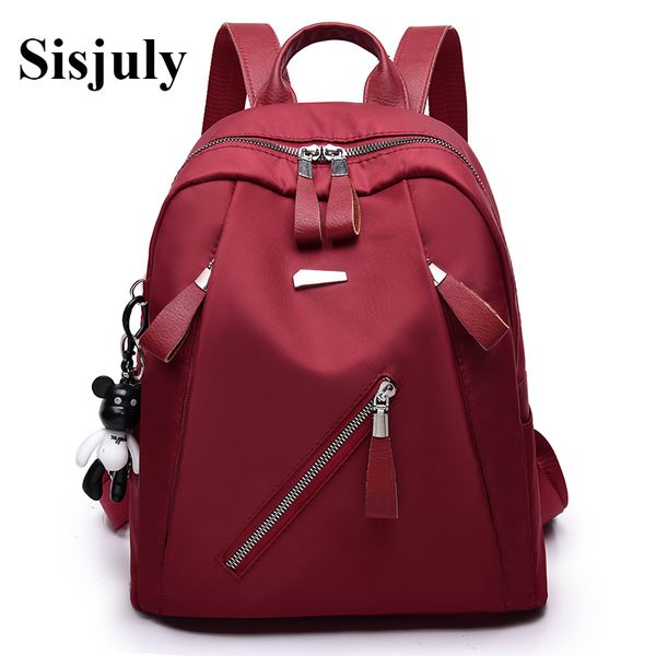 

sisjuly luxury new backpacks women nylon backpack fashion backpack for teenager girls multi-pocket bagpack women school bags sac