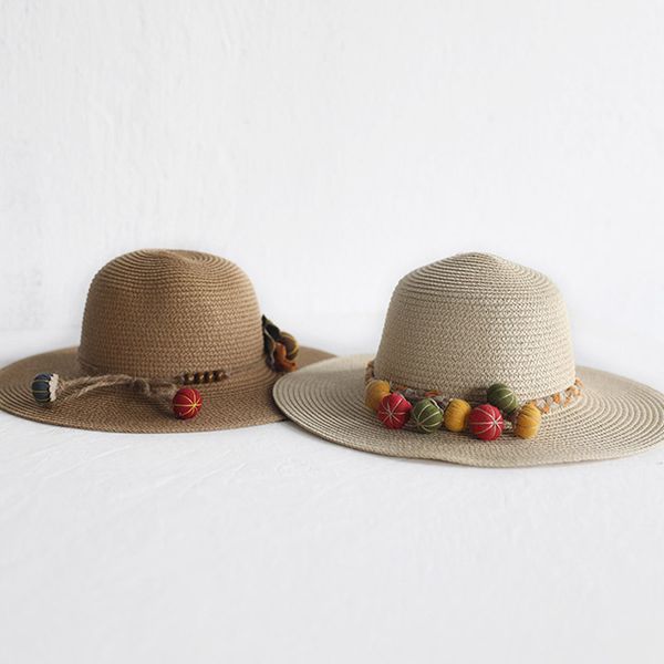

hat bag set wide brim straw hats cap single shoulder bag for kids spring summer beach ys-buy