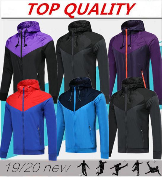 

19 20 p g full zipper jacket hooded occer windbreaker jacket urvetement 2019 un creen football jacket port wear