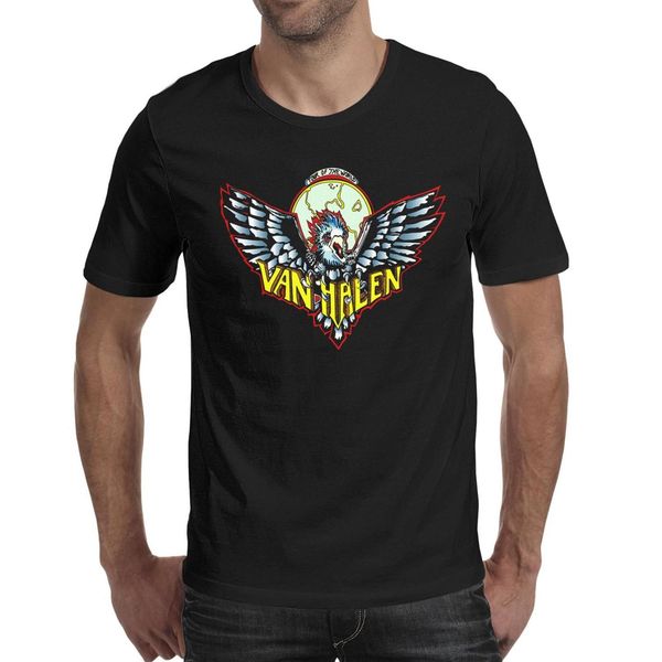 

van halen tour of the world black mens t shirt design vintage make a shirts custom classic t shirt, White;black