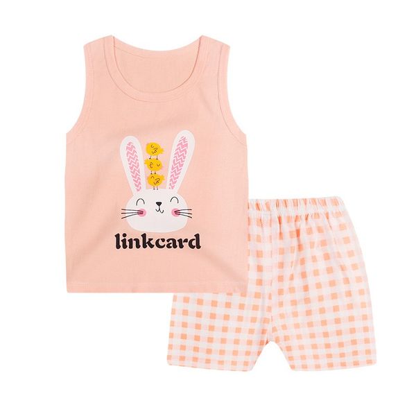 

weixinbuy лето симпатичные одежда мультфильм 2 шт. дети baby boy девушка цветочные жилет топ шорты брюки набор случайные наряды одежда setst, White