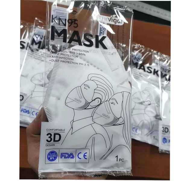 

7339044 mask 5 layers protective mask fpp3 filter grade 100/ pack kn95 mask ing