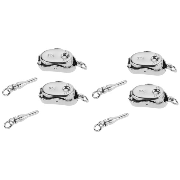 

4pcs stylish 925 sterling silver plated jewelry clasp for necklace bracelet
