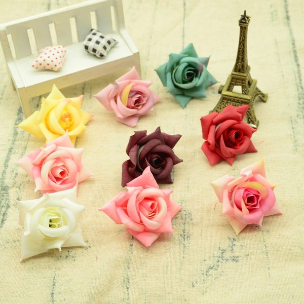 

20pcs silk roses artificial flowers for home decoration accessories wedding diy gifts box wreath garlands fake plastic flowers