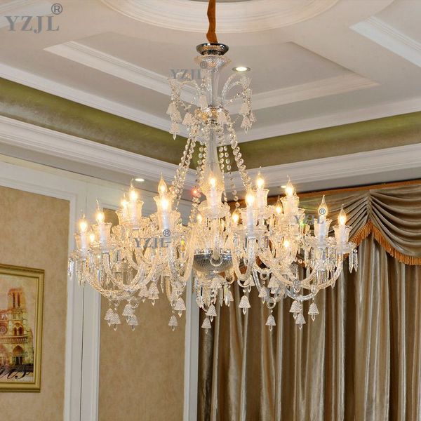 

6/12/24 lights chandelier luxurious villa living room crystal light romantic restaurant pendant chandelier lamp duplex Crystal Chandelier