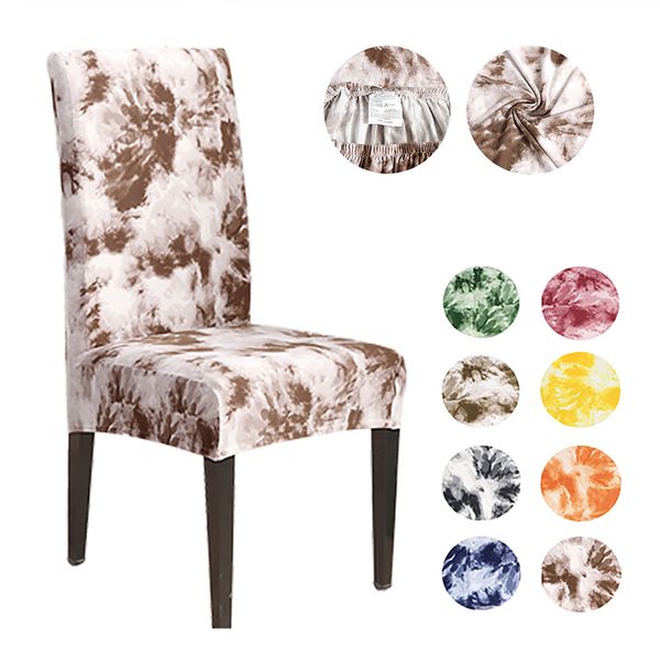 

universal stretch printed chair cover spandex big elastic dining chair seat slipcovers for kitchen wedding banquet l