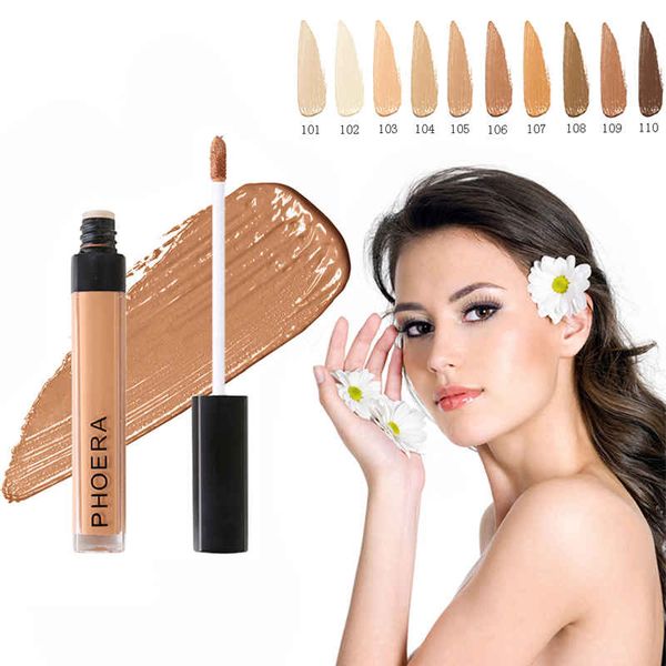 

phoera scars acne cover smooth concealer cream 10 colors face eyes foundation makeup lasting cover cosmetic 480 pcs/lot dhl free