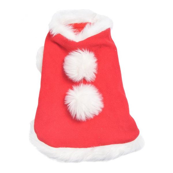 

pet christmas cloak costume with bells thicken fabric dog clothes apparel
