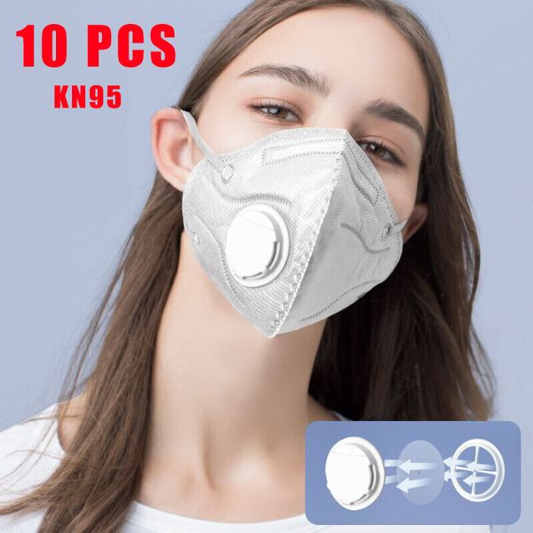 

10pcs n95 respirator antiviral mask ce certification kn95 virus reusable face protection mouth cover pm 2.5 filter