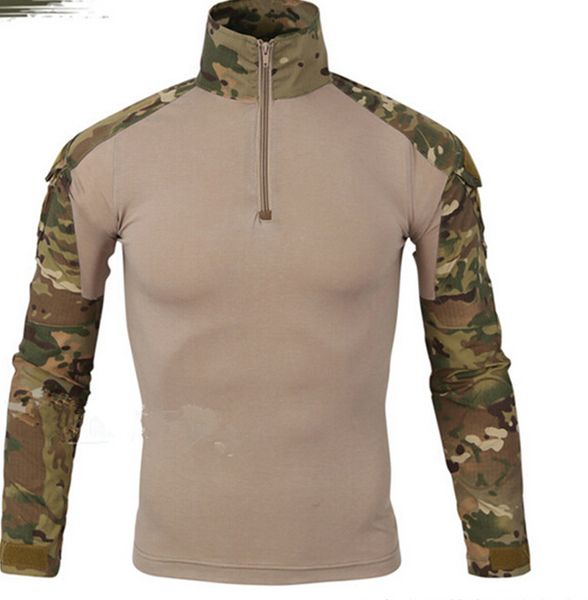 

Autumn Men Camouflage Print Army T-Shirt Male T Shirt Camo Long Sleeve T-Shirts Plus Size M-2XL