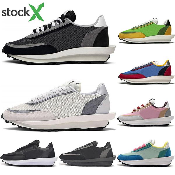 

2020 luxury sacai ldv waffle running shoes for men women white nylon gusto varsity blue green gusto outdoor women sports sneakers 36-45, White;red