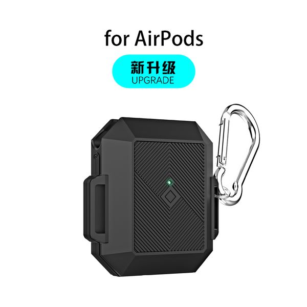 

1pcs case for airpods pro case shield sgp spigen tough armor armour for airpods 1/2/3 earphone set with anti lost hook clasp keychain