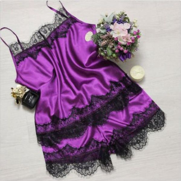 

2pc lingerie women lace babydoll nightdress nightgown sleepwear underwear set pyjama femme lingerie women pajamas, Blue;gray