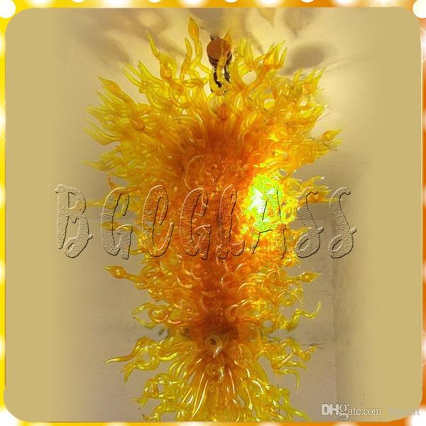 

new house decor handmade blown glass chandeliers custom made blown glass chain pendant lamps for living room modern decoration