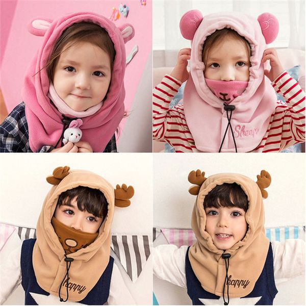 

fashion children baggy warm cartoon winter cotton ski beanie skull slouchy caps hat solid casual popular cute #4f20