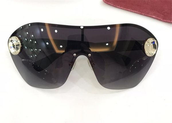 

new fashion designer sunglasses diamond goggles 68u frameless ornamental glasses uv400 protection lens simple outdoor glasses, White;black