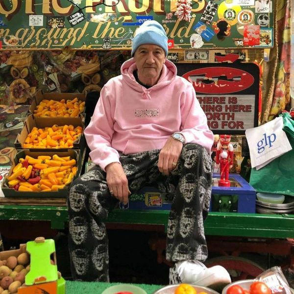 

19fw бандан box hooded бого кешью вышивка стандартный guard толстовка highstreet box хлопок мужчины женщина пара пиджаки hfwpwy288, Black