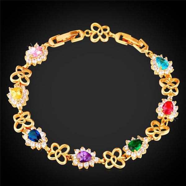 

resizable gold bracelet for women platinum/18k gold plated exquisite girly butterfly cubic zirconia charm bracelet, Golden;silver