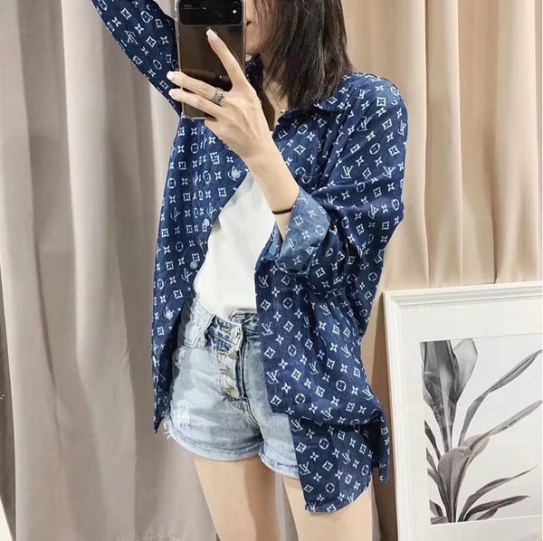 

ladies' designer spring/summer print luxury women's t-shirts medium and long shirts casual sweatshirt ing, Black