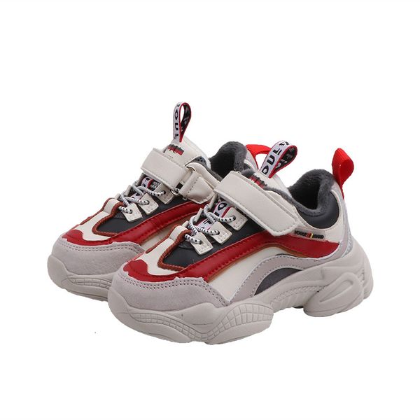 

cnfsnj brand 2019 new winter autumn children sneakers for girls boys sports running sole cozy inside big kids causal shoes, Black