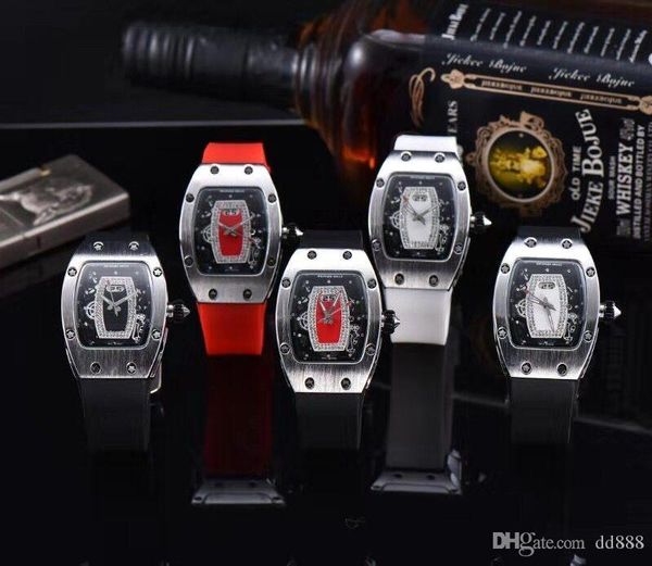 

2019 new sport watches menes or women casual fashion skeleton quartz watch ontre sprot watch3, Slivery;brown