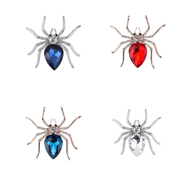 

crystal spider brooch woman 2020 new fashion korean version animal corsage party banquet jewelry gift girl, Gray