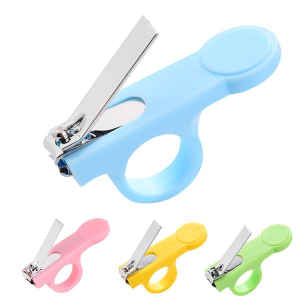 

4 colors baby nail clippers safety infant finger toe trimmer scissors kids nail cutters shower gifts