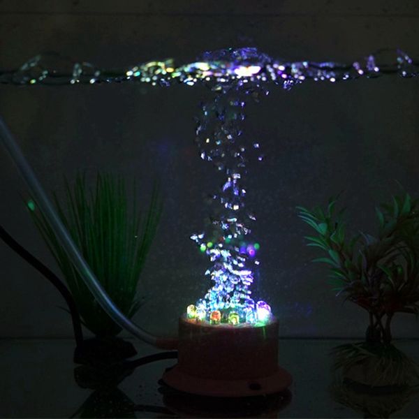 

ac 100-240v 12 led air bubble stone lamp submersible lights air stone aquarium decoration fish tank light decor