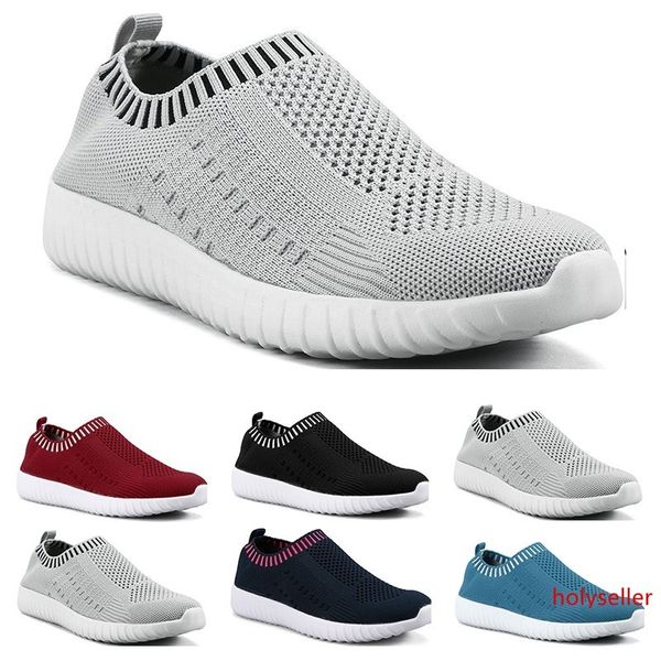 

selling large size women s shoes flying woven sneakers one foot breathable lightweight casual sports shoes running shoes seven
