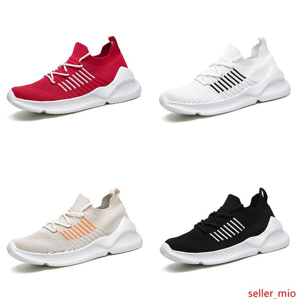 

new men breathable socks running shoes black white red khaki fashion mens trainer men athletic sports sneaker size 39-44 style 2