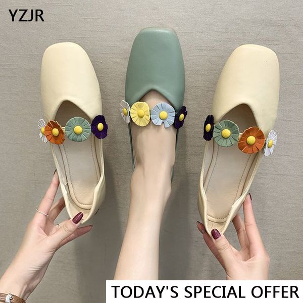 

yzjr explosion national wind women's boat shoes flowers casual four seasons shoes women's flat rivets, Black
