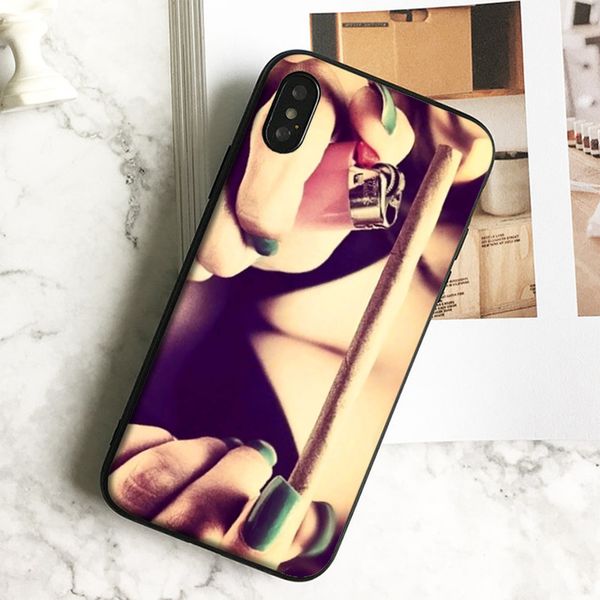 

coque luxury sexy smoking art чехол для телефона iphone 11 pro xs max xr 8 7 6s plus 5 se case мягкий черный силиконовый чехол tpu