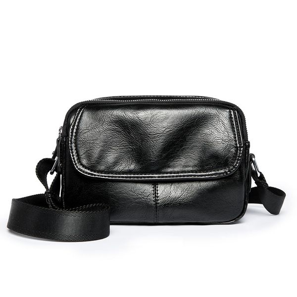 

2019 youth leisure straddle bag pu simple shoulder bag