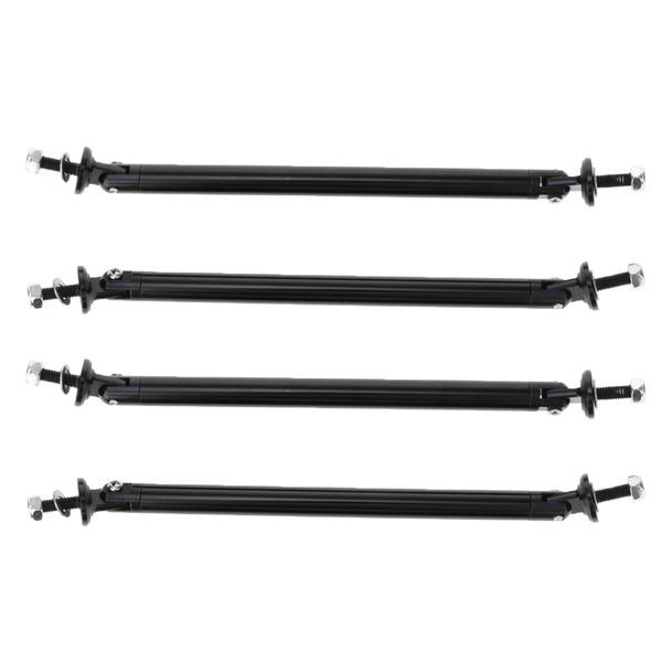 

4pcs front/rear adjustable wind splitter bumper chin lip rod support 150mm