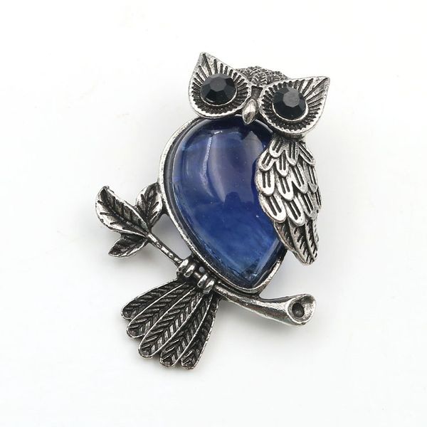 

wholesale 10 pcs silver plated rock crystal wisdom owl shape pendant cherry quartz animal fashion jewelry