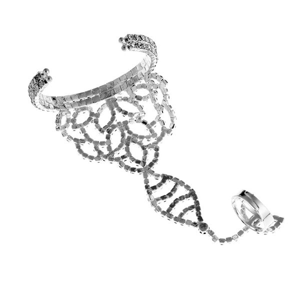 

wedding accessories bridal jewelry wholesale modern white wedding accessories claw chain finger chain, Golden;silver