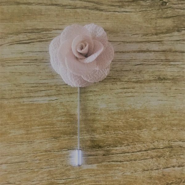 

10pcs/lot man groom boutonniere cloth beige rose flower men buttonhole wedding party prom man suit corsage pin brooch