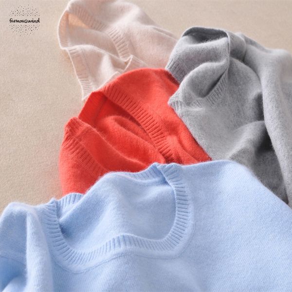 

cashmere wool sweater women solid color knitted o neck female long sleeve pullover jumpers, White;black