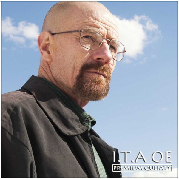 

wholesale-walter white full rim breaking bad style alloy men women myopia reading optical eyewear frames glasses spectacles, Silver