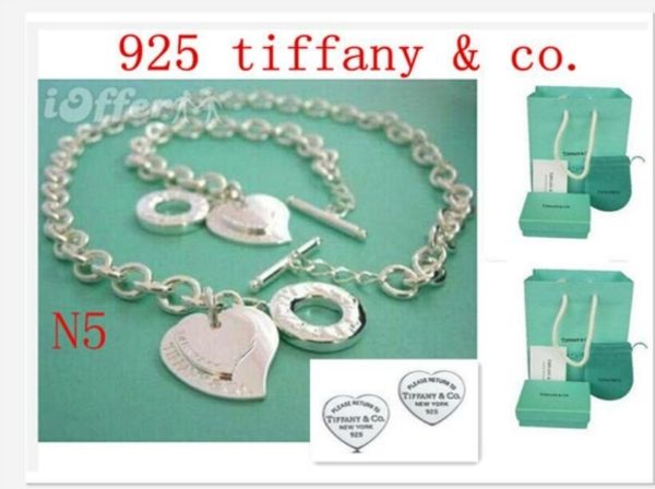 

Новые женщины мужчины горячая стерлингового серебра 925 ожерелье и браслет + серьг