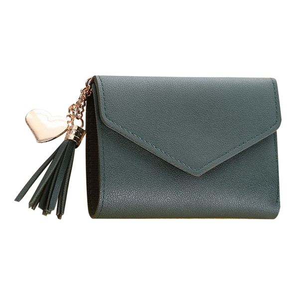 

женщины tri-fold кожаные монеты кошелек с несколькими картами, Red;black