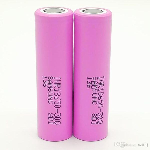 

100pcs 100% 30q 18650 battery 3000mah 3.7v 35a rechargable lithium batteries fedex ups ing