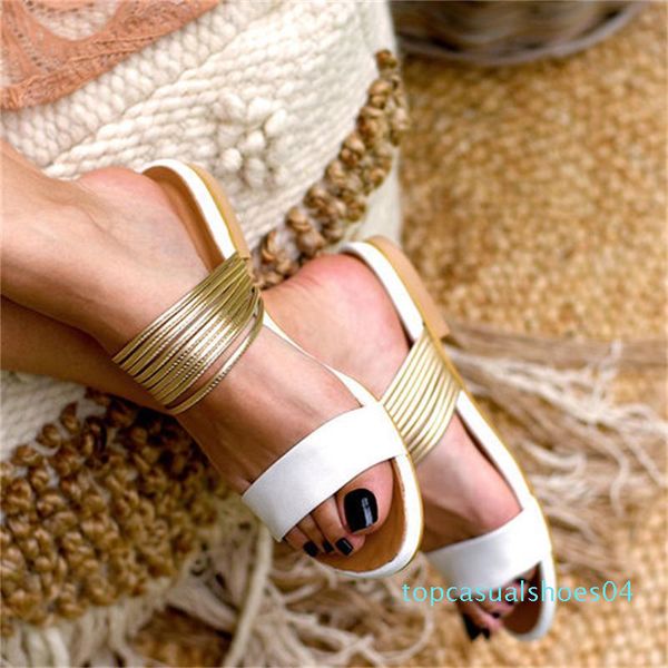 

ecn women rome sandals new summer retro wedges gladiator non-slip slippers ladies party office shoes beach sandals slides t04, Black
