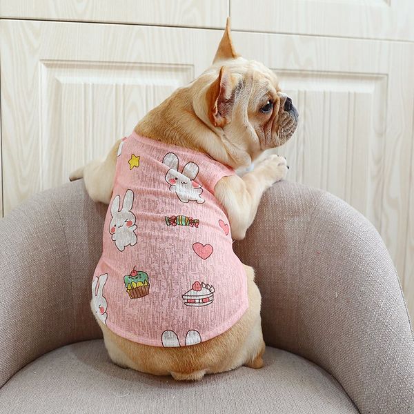 

пудель лето pet одежда для собак костюм мягкая собака жилет рубашка французский бульдог одежда для собак домашние животные одежда щенок pet