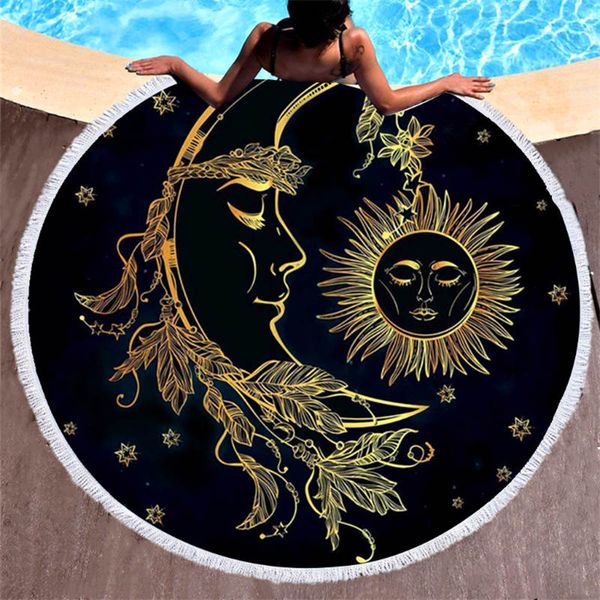 

завод оптовая продажа модели взрыва европейский и американский круглый пляжные полотенца микрофибра цифровых печатных пляжные полотенца