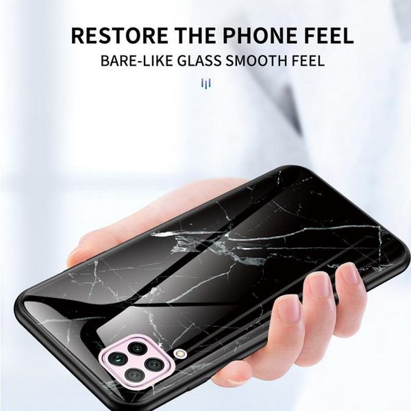 

cubierta dura-де-cristal templado де lujo пункт huawei нова 6 6se 5t 5i 5 про честь v30 20 20i 8x 8c funda де vidrio degradado